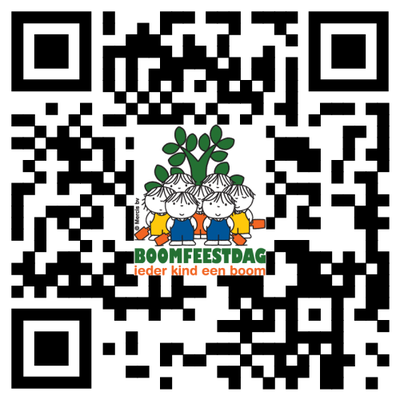 QR-code die leidt naar de website van Stichting Nationale Boomfeestdag.